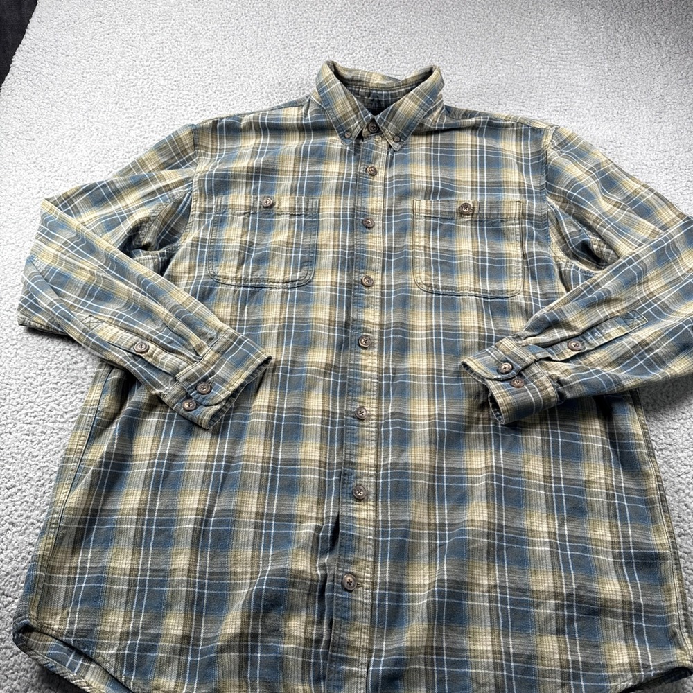 Duluth Shirt Mens XL TALL Free‎ Swingin' Flannel Button Down Plaid Pockets Work - Picture 3 of 14